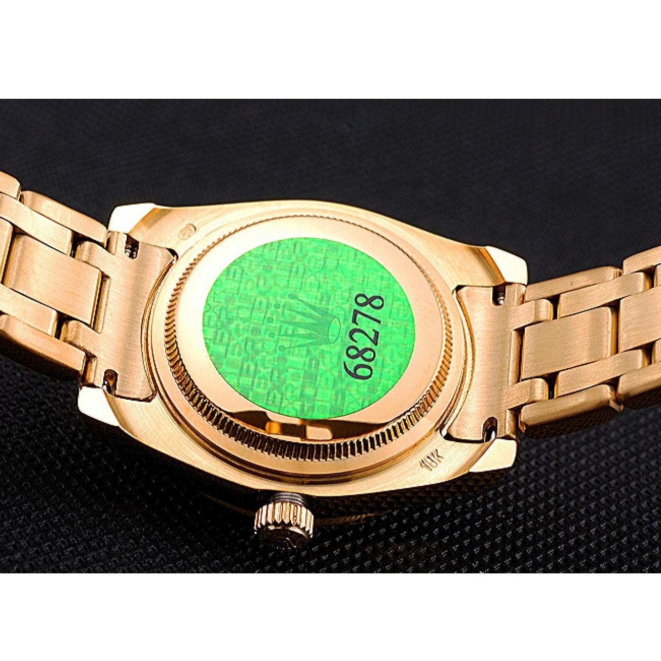 Aaa replica watch Jewels Bezel Datejust Dial And Rolex Gold 622835 Case Diamond Pink Bracelet 0519